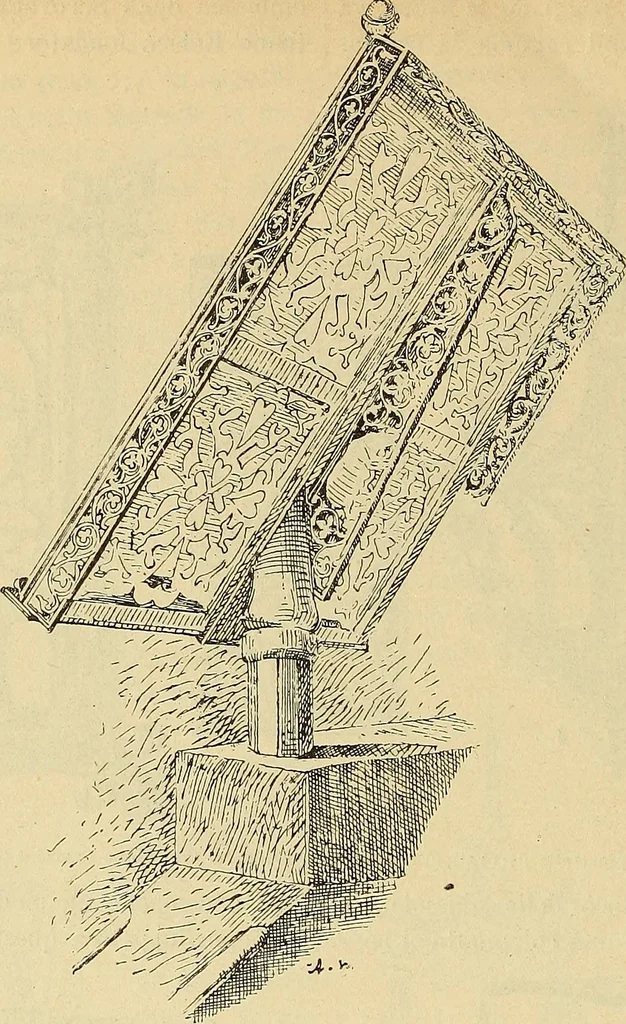 An illustration from L'arte nell'industria : lavori di legno e pastiglia, lavori di metallo, lavori di pietra, marmo, alabastro, ceramica, musaico, vetro, lavori di osso e avorio, lavori tessili, carte da parati e cuoi decorati, ricami, pizzi, cartelloni, stampe, ecc., 1907, leaf 409