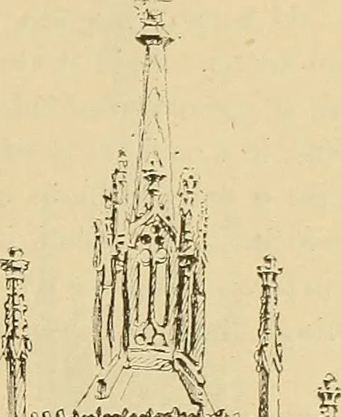 An illustration from L'arte nell'industria : lavori di legno e pastiglia, lavori di metallo, lavori di pietra, marmo, alabastro, ceramica, musaico, vetro, lavori di osso e avorio, lavori tessili, carte da parati e cuoi decorati, ricami, pizzi, cartelloni, stampe, ecc., 1907, leaf 438