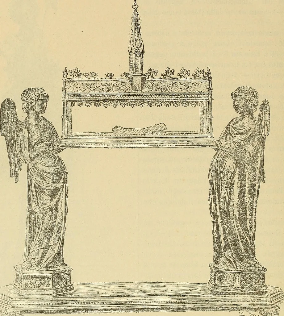 An illustration from L'arte nell'industria : lavori di legno e pastiglia, lavori di metallo, lavori di pietra, marmo, alabastro, ceramica, musaico, vetro, lavori di osso e avorio, lavori tessili, carte da parati e cuoi decorati, ricami, pizzi, cartelloni, stampe, ecc., 1907, leaf 449