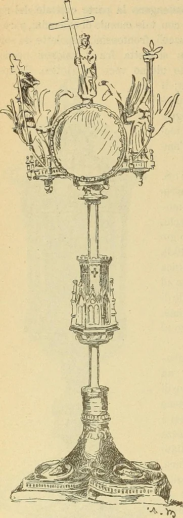 An illustration from L'arte nell'industria : lavori di legno e pastiglia, lavori di metallo, lavori di pietra, marmo, alabastro, ceramica, musaico, vetro, lavori di osso e avorio, lavori tessili, carte da parati e cuoi decorati, ricami, pizzi, cartelloni, stampe, ecc., 1907, leaf 453