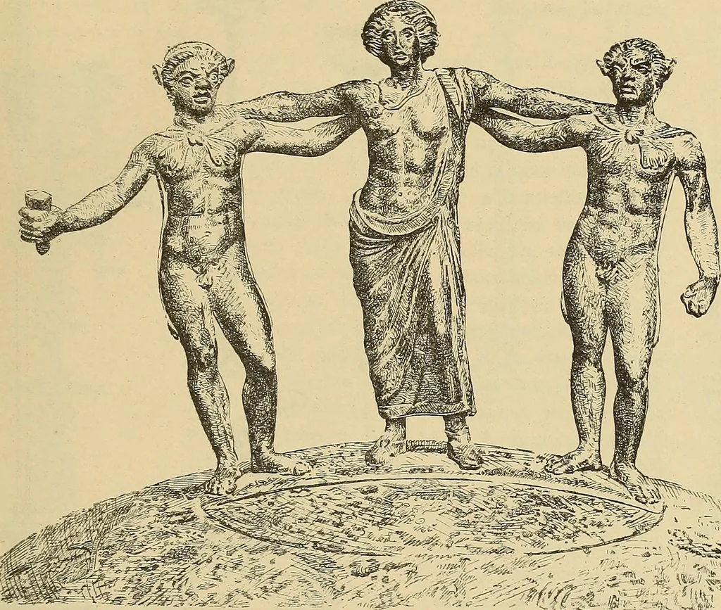 An illustration from L'arte nell'industria : lavori di legno e pastiglia, lavori di metallo, lavori di pietra, marmo, alabastro, ceramica, musaico, vetro, lavori di osso e avorio, lavori tessili, carte da parati e cuoi decorati, ricami, pizzi, cartelloni, stampe, ecc., 1907, leaf 46
