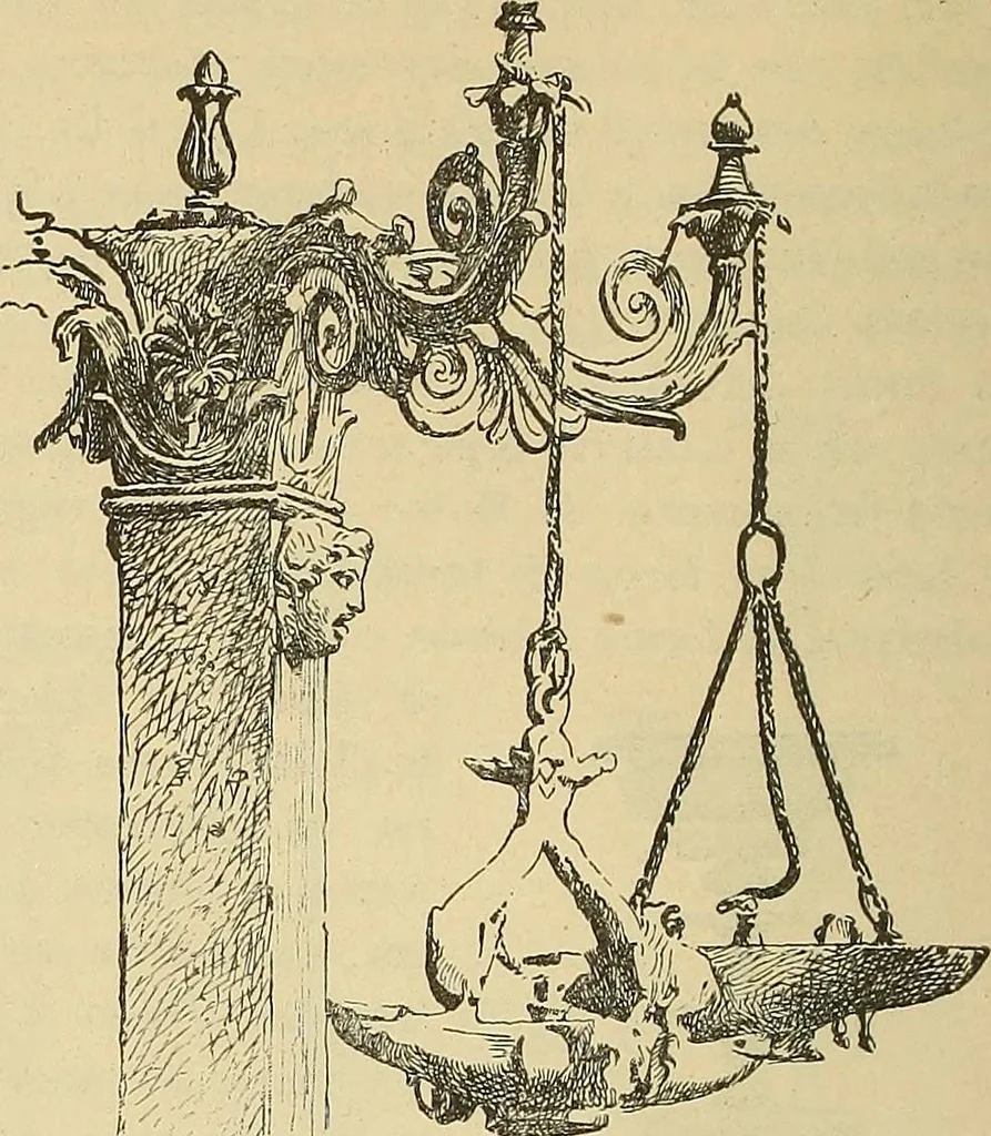 An illustration from L'arte nell'industria : lavori di legno e pastiglia, lavori di metallo, lavori di pietra, marmo, alabastro, ceramica, musaico, vetro, lavori di osso e avorio, lavori tessili, carte da parati e cuoi decorati, ricami, pizzi, cartelloni, stampe, ecc., 1907, leaf 49