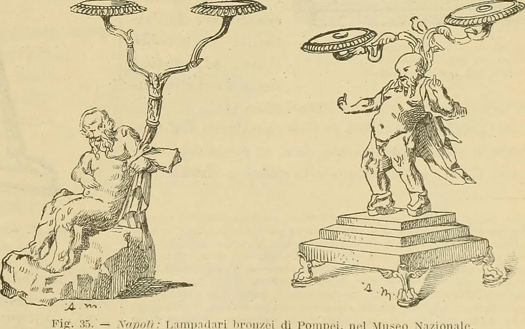 An illustration from L'arte nell'industria : lavori di legno e pastiglia, lavori di metallo, lavori di pietra, marmo, alabastro, ceramica, musaico, vetro, lavori di osso e avorio, lavori tessili, carte da parati e cuoi decorati, ricami, pizzi, cartelloni, stampe, ecc., 1907, leaf 50
