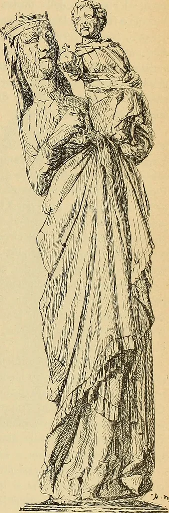 An illustration from L'arte nell'industria : lavori di legno e pastiglia, lavori di metallo, lavori di pietra, marmo, alabastro, ceramica, musaico, vetro, lavori di osso e avorio, lavori tessili, carte da parati e cuoi decorati, ricami, pizzi, cartelloni, stampe, ecc., 1907, leaf 500