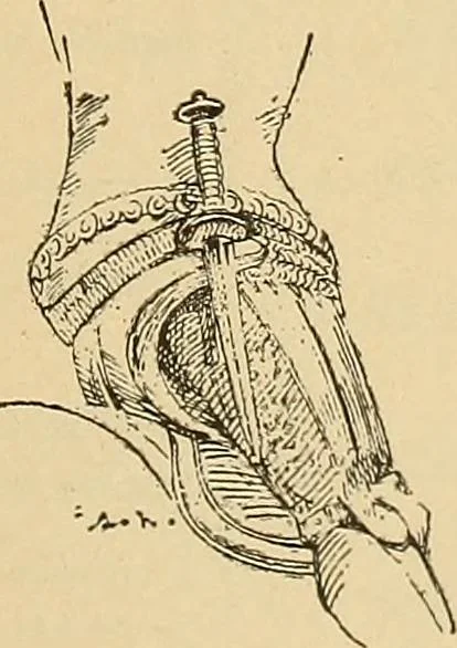 An illustration from L'arte nell'industria : lavori di legno e pastiglia, lavori di metallo, lavori di pietra, marmo, alabastro, ceramica, musaico, vetro, lavori di osso e avorio, lavori tessili, carte da parati e cuoi decorati, ricami, pizzi, cartelloni, stampe, ecc., 1907, leaf 530