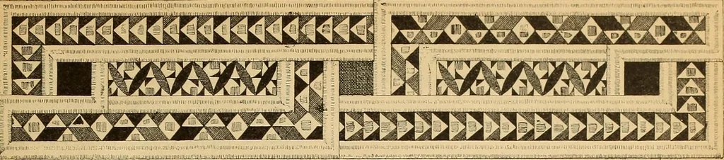 An illustration from L'arte nell'industria : lavori di legno e pastiglia, lavori di metallo, lavori di pietra, marmo, alabastro, ceramica, musaico, vetro, lavori di osso e avorio, lavori tessili, carte da parati e cuoi decorati, ricami, pizzi, cartelloni, stampe, ecc., 1907, leaf 532