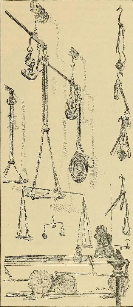 An illustration from L'arte nell'industria : lavori di legno e pastiglia, lavori di metallo, lavori di pietra, marmo, alabastro, ceramica, musaico, vetro, lavori di osso e avorio, lavori tessili, carte da parati e cuoi decorati, ricami, pizzi, cartelloni, stampe, ecc., 1907, leaf 56