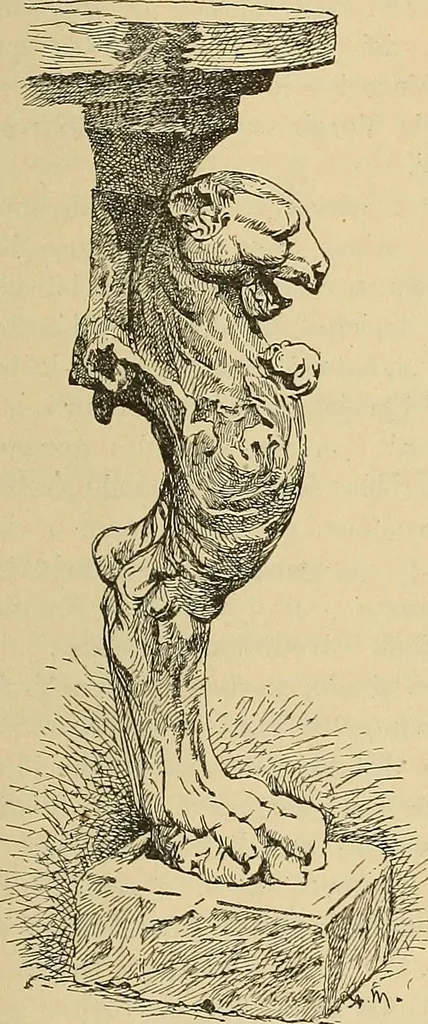 An illustration from L'arte nell'industria : lavori di legno e pastiglia, lavori di metallo, lavori di pietra, marmo, alabastro, ceramica, musaico, vetro, lavori di osso e avorio, lavori tessili, carte da parati e cuoi decorati, ricami, pizzi, cartelloni, stampe, ecc., 1907, leaf 86