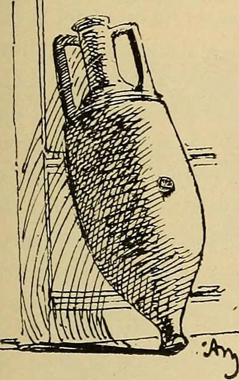 An illustration from L'arte nell'industria : lavori di legno e pastiglia, lavori di metallo, lavori di pietra, marmo, alabastro, ceramica, musaico, vetro, lavori di osso e avorio, lavori tessili, carte da parati e cuoi decorati, ricami, pizzi, cartelloni, stampe, ecc., 1907, leaf 94