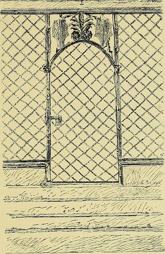 An illustration from L'arte nell'industria : lavori di legno e pastiglia, lavori di metallo, lavori di pietra, marmo, alabastro, ceramica, musaico, vetro, lavori di osso e avorio, lavori tessili, carte da parati e cuoi decorati, ricami, pizzi, cartelloni, stampe, ecc., 1907, leaf 116