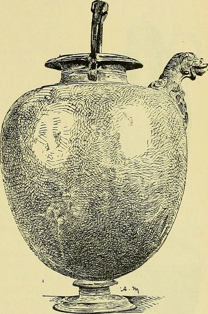 An illustration from L'arte nell'industria : lavori di legno e pastiglia, lavori di metallo, lavori di pietra, marmo, alabastro, ceramica, musaico, vetro, lavori di osso e avorio, lavori tessili, carte da parati e cuoi decorati, ricami, pizzi, cartelloni, stampe, ecc., 1907, leaf 134