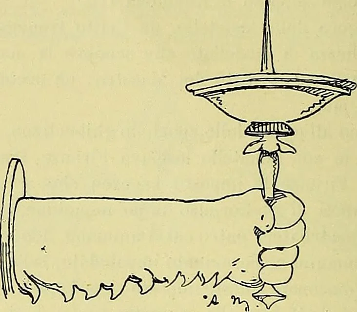 An illustration from L'arte nell'industria : lavori di legno e pastiglia, lavori di metallo, lavori di pietra, marmo, alabastro, ceramica, musaico, vetro, lavori di osso e avorio, lavori tessili, carte da parati e cuoi decorati, ricami, pizzi, cartelloni, stampe, ecc., 1907, leaf 135