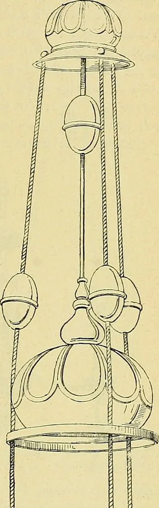 An illustration from L'arte nell'industria : lavori di legno e pastiglia, lavori di metallo, lavori di pietra, marmo, alabastro, ceramica, musaico, vetro, lavori di osso e avorio, lavori tessili, carte da parati e cuoi decorati, ricami, pizzi, cartelloni, stampe, ecc., 1907, leaf 136