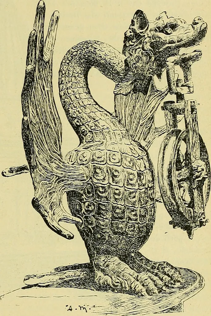 An illustration from L'arte nell'industria : lavori di legno e pastiglia, lavori di metallo, lavori di pietra, marmo, alabastro, ceramica, musaico, vetro, lavori di osso e avorio, lavori tessili, carte da parati e cuoi decorati, ricami, pizzi, cartelloni, stampe, ecc., 1907, leaf 142