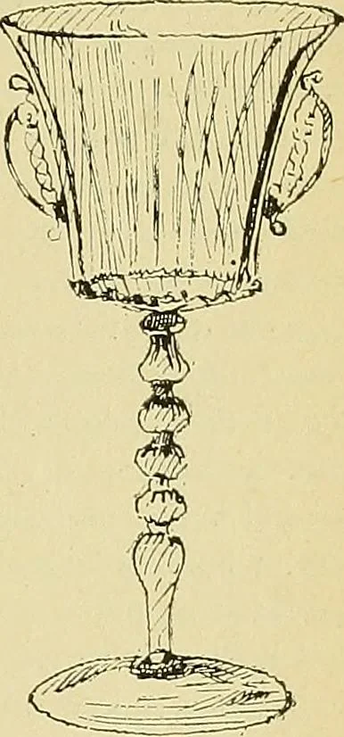 An illustration from L'arte nell'industria : lavori di legno e pastiglia, lavori di metallo, lavori di pietra, marmo, alabastro, ceramica, musaico, vetro, lavori di osso e avorio, lavori tessili, carte da parati e cuoi decorati, ricami, pizzi, cartelloni, stampe, ecc., 1907, leaf 212