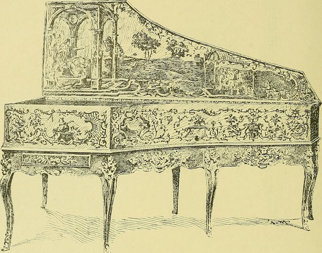 An illustration from L'arte nell'industria : lavori di legno e pastiglia, lavori di metallo, lavori di pietra, marmo, alabastro, ceramica, musaico, vetro, lavori di osso e avorio, lavori tessili, carte da parati e cuoi decorati, ricami, pizzi, cartelloni, stampe, ecc., 1907, leaf 339
