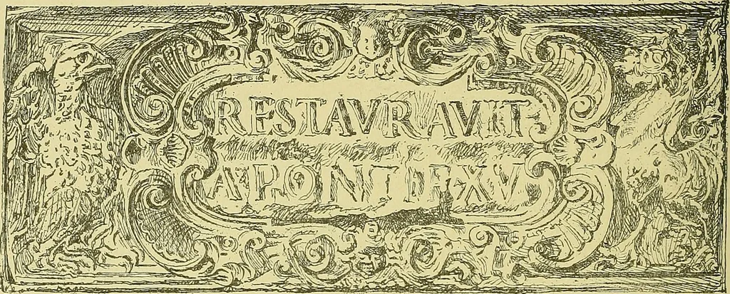 An illustration from L'arte nell'industria : lavori di legno e pastiglia, lavori di metallo, lavori di pietra, marmo, alabastro, ceramica, musaico, vetro, lavori di osso e avorio, lavori tessili, carte da parati e cuoi decorati, ricami, pizzi, cartelloni, stampe, ecc., 1907, leaf 351
