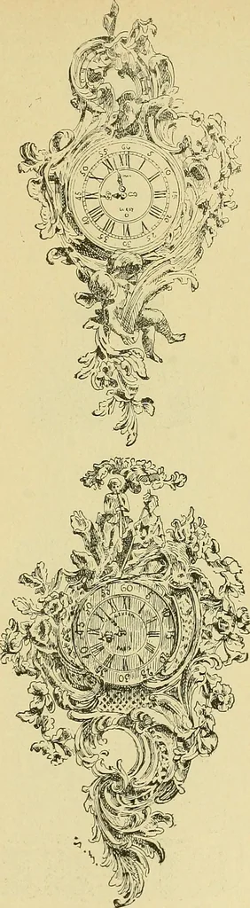 An illustration from L'arte nell'industria : lavori di legno e pastiglia, lavori di metallo, lavori di pietra, marmo, alabastro, ceramica, musaico, vetro, lavori di osso e avorio, lavori tessili, carte da parati e cuoi decorati, ricami, pizzi, cartelloni, stampe, ecc., 1907, leaf 354