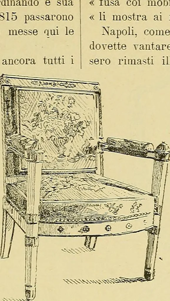 An illustration from L'arte nell'industria : lavori di legno e pastiglia, lavori di metallo, lavori di pietra, marmo, alabastro, ceramica, musaico, vetro, lavori di osso e avorio, lavori tessili, carte da parati e cuoi decorati, ricami, pizzi, cartelloni, stampe, ecc., 1907, leaf 452