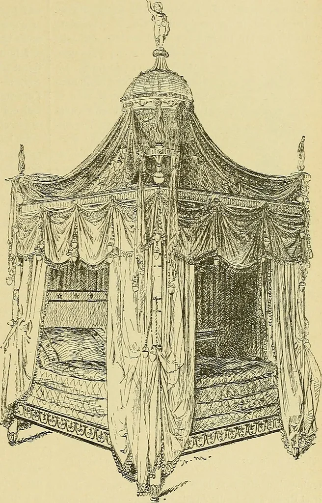 An illustration from L'arte nell'industria : lavori di legno e pastiglia, lavori di metallo, lavori di pietra, marmo, alabastro, ceramica, musaico, vetro, lavori di osso e avorio, lavori tessili, carte da parati e cuoi decorati, ricami, pizzi, cartelloni, stampe, ecc., 1907, leaf 464