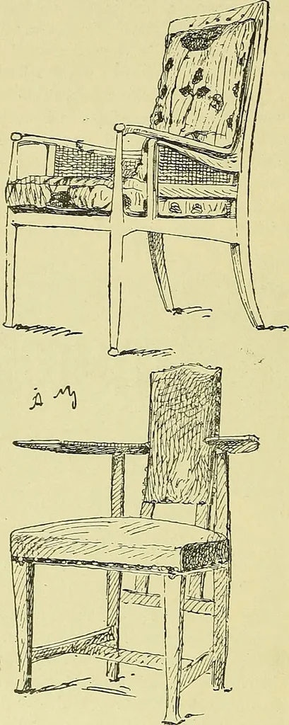 An illustration from L'arte nell'industria : lavori di legno e pastiglia, lavori di metallo, lavori di pietra, marmo, alabastro, ceramica, musaico, vetro, lavori di osso e avorio, lavori tessili, carte da parati e cuoi decorati, ricami, pizzi, cartelloni, stampe, ecc., 1907, leaf 529