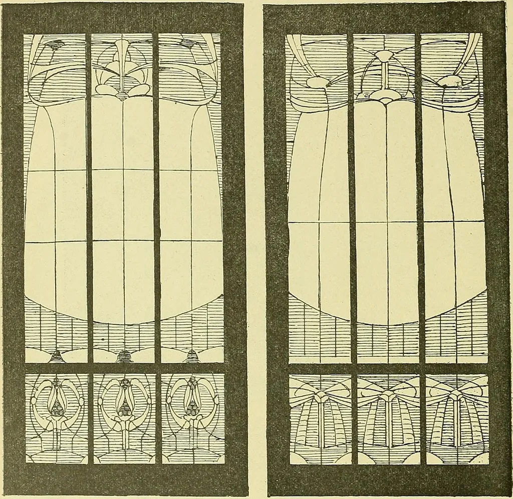 An illustration from L'arte nell'industria : lavori di legno e pastiglia, lavori di metallo, lavori di pietra, marmo, alabastro, ceramica, musaico, vetro, lavori di osso e avorio, lavori tessili, carte da parati e cuoi decorati, ricami, pizzi, cartelloni, stampe, ecc., 1907, leaf 535
