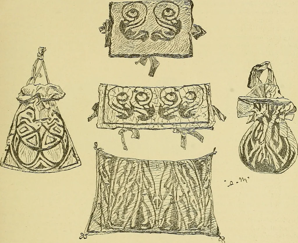An illustration from L'arte nell'industria : lavori di legno e pastiglia, lavori di metallo, lavori di pietra, marmo, alabastro, ceramica, musaico, vetro, lavori di osso e avorio, lavori tessili, carte da parati e cuoi decorati, ricami, pizzi, cartelloni, stampe, ecc., 1907, leaf 558