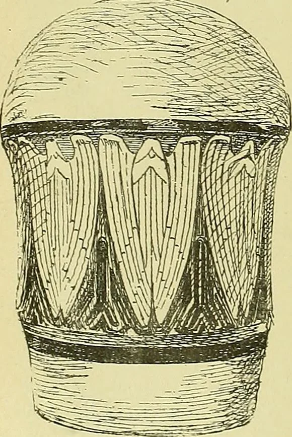 An illustration from L'arte nell'industria : lavori di legno e pastiglia, lavori di metallo, lavori di pietra, marmo, alabastro, ceramica, musaico, vetro, lavori di osso e avorio, lavori tessili, carte da parati e cuoi decorati, ricami, pizzi, cartelloni, stampe, ecc., 1907, leaf 565