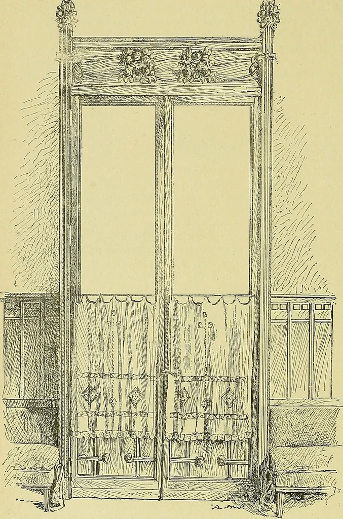 An illustration from L'arte nell'industria : lavori di legno e pastiglia, lavori di metallo, lavori di pietra, marmo, alabastro, ceramica, musaico, vetro, lavori di osso e avorio, lavori tessili, carte da parati e cuoi decorati, ricami, pizzi, cartelloni, stampe, ecc., 1907, leaf 599