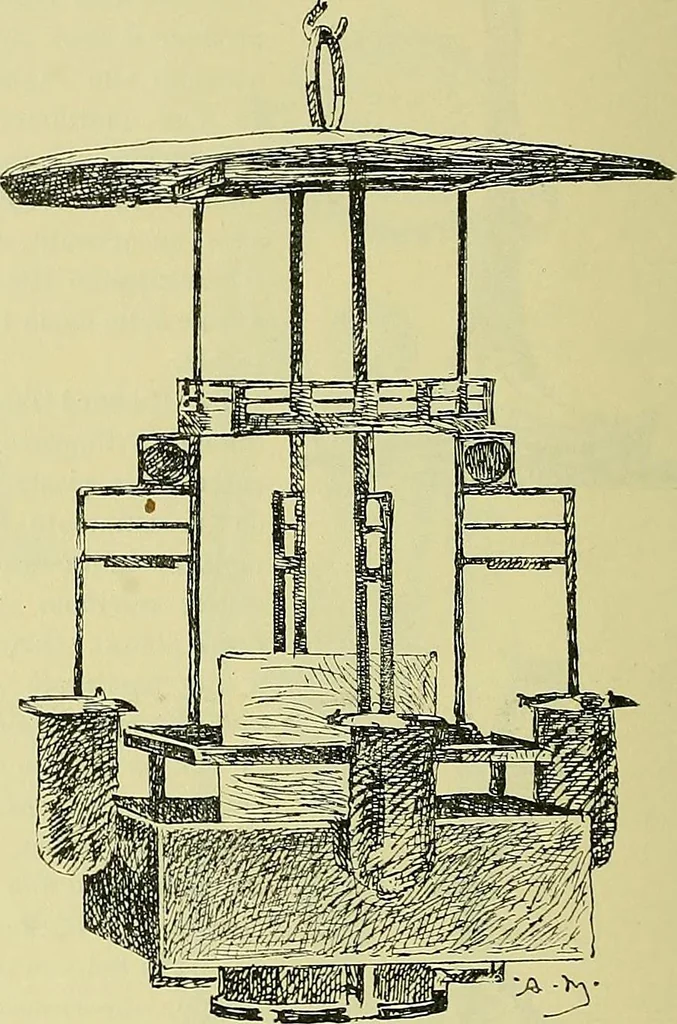 An illustration from L'arte nell'industria : lavori di legno e pastiglia, lavori di metallo, lavori di pietra, marmo, alabastro, ceramica, musaico, vetro, lavori di osso e avorio, lavori tessili, carte da parati e cuoi decorati, ricami, pizzi, cartelloni, stampe, ecc., 1907, leaf 615