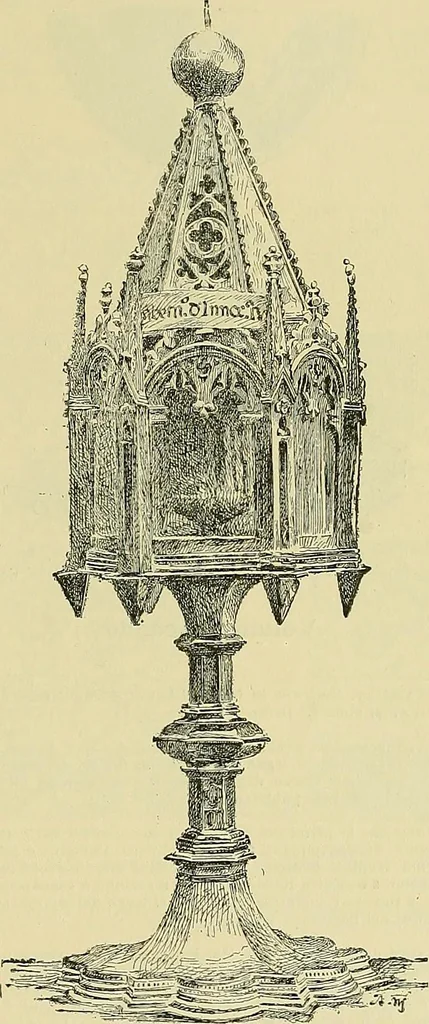 An illustration from L'arte nell'industria : lavori di legno e pastiglia, lavori di metallo, lavori di pietra, marmo, alabastro, ceramica, musaico, vetro, lavori di osso e avorio, lavori tessili, carte da parati e cuoi decorati, ricami, pizzi, cartelloni, stampe, ecc., 1907, leaf 638
