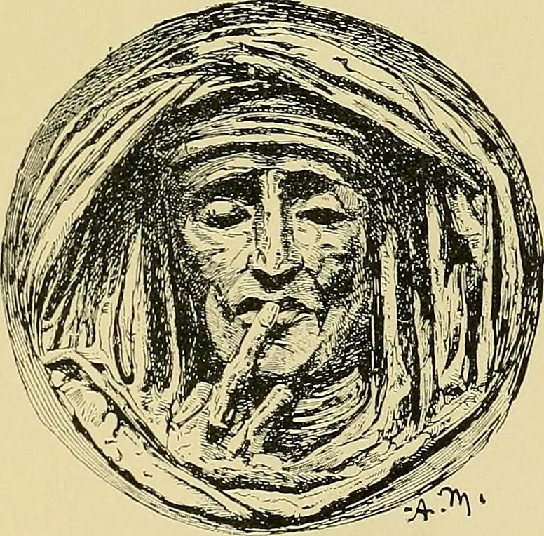 An illustration from L'arte nell'industria : lavori di legno e pastiglia, lavori di metallo, lavori di pietra, marmo, alabastro, ceramica, musaico, vetro, lavori di osso e avorio, lavori tessili, carte da parati e cuoi decorati, ricami, pizzi, cartelloni, stampe, ecc., 1907, leaf 690