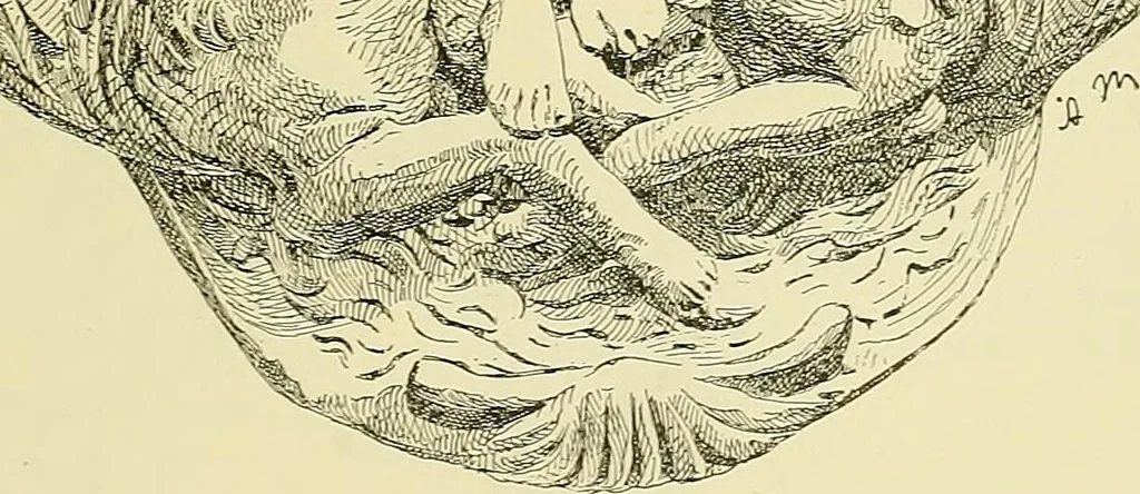 An illustration from L'arte nell'industria : lavori di legno e pastiglia, lavori di metallo, lavori di pietra, marmo, alabastro, ceramica, musaico, vetro, lavori di osso e avorio, lavori tessili, carte da parati e cuoi decorati, ricami, pizzi, cartelloni, stampe, ecc., 1907, leaf 104