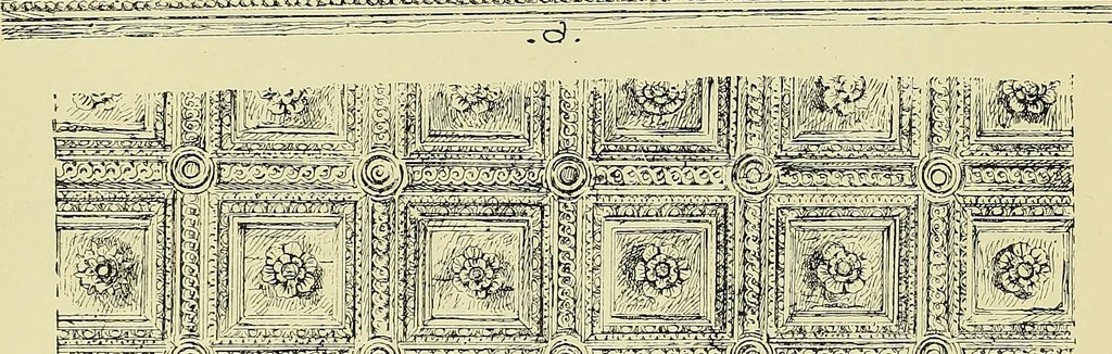 An illustration from L'arte nell'industria : lavori di legno e pastiglia, lavori di metallo, lavori di pietra, marmo, alabastro, ceramica, musaico, vetro, lavori di osso e avorio, lavori tessili, carte da parati e cuoi decorati, ricami, pizzi, cartelloni, stampe, ecc., 1907, leaf 16