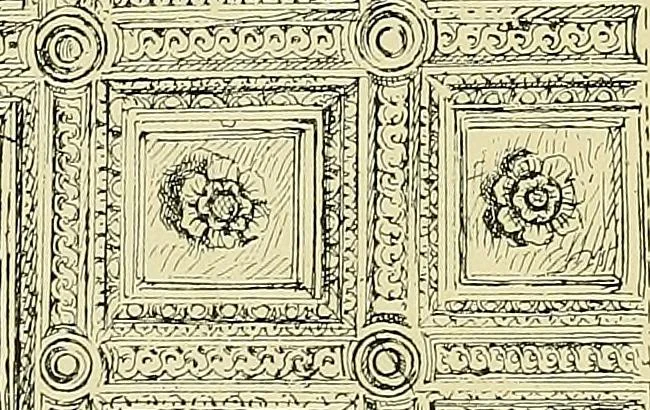 An illustration from L'arte nell'industria : lavori di legno e pastiglia, lavori di metallo, lavori di pietra, marmo, alabastro, ceramica, musaico, vetro, lavori di osso e avorio, lavori tessili, carte da parati e cuoi decorati, ricami, pizzi, cartelloni, stampe, ecc., 1907, leaf 16