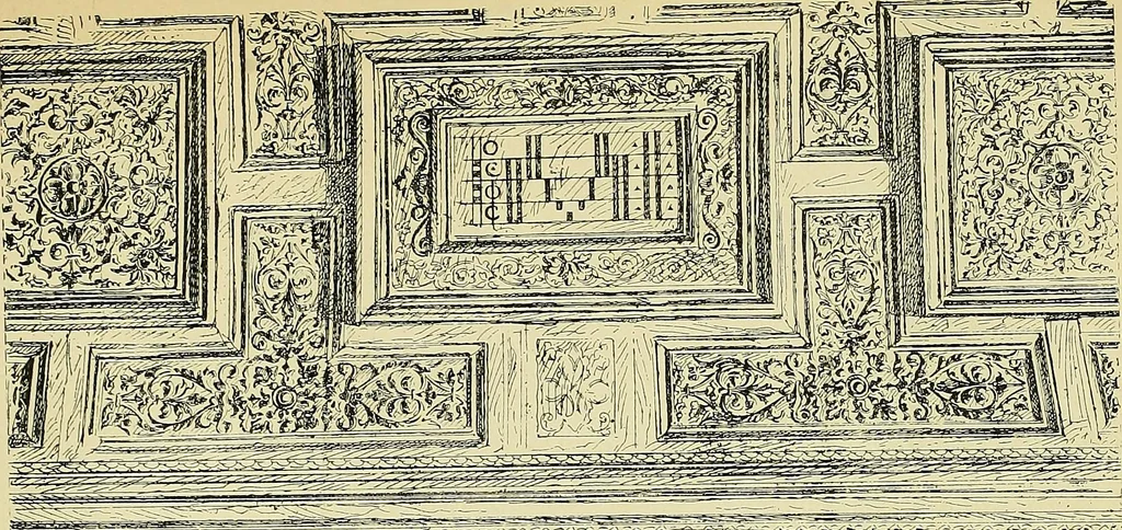 An illustration from L'arte nell'industria : lavori di legno e pastiglia, lavori di metallo, lavori di pietra, marmo, alabastro, ceramica, musaico, vetro, lavori di osso e avorio, lavori tessili, carte da parati e cuoi decorati, ricami, pizzi, cartelloni, stampe, ecc., 1907, leaf 16