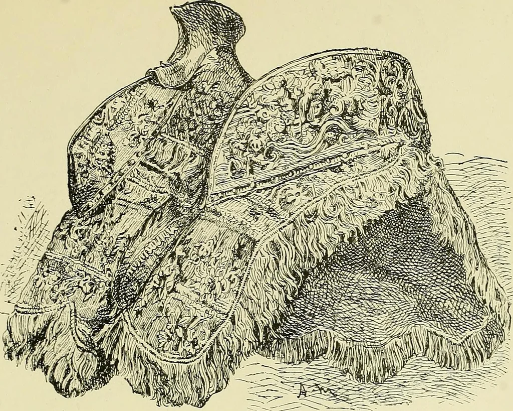 An illustration from L'arte nell'industria : lavori di legno e pastiglia, lavori di metallo, lavori di pietra, marmo, alabastro, ceramica, musaico, vetro, lavori di osso e avorio, lavori tessili, carte da parati e cuoi decorati, ricami, pizzi, cartelloni, stampe, ecc., 1907, leaf 208