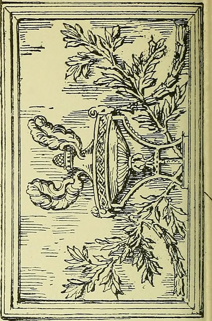 An illustration from L'arte nell'industria : lavori di legno e pastiglia, lavori di metallo, lavori di pietra, marmo, alabastro, ceramica, musaico, vetro, lavori di osso e avorio, lavori tessili, carte da parati e cuoi decorati, ricami, pizzi, cartelloni, stampe, ecc., 1907, leaf 229