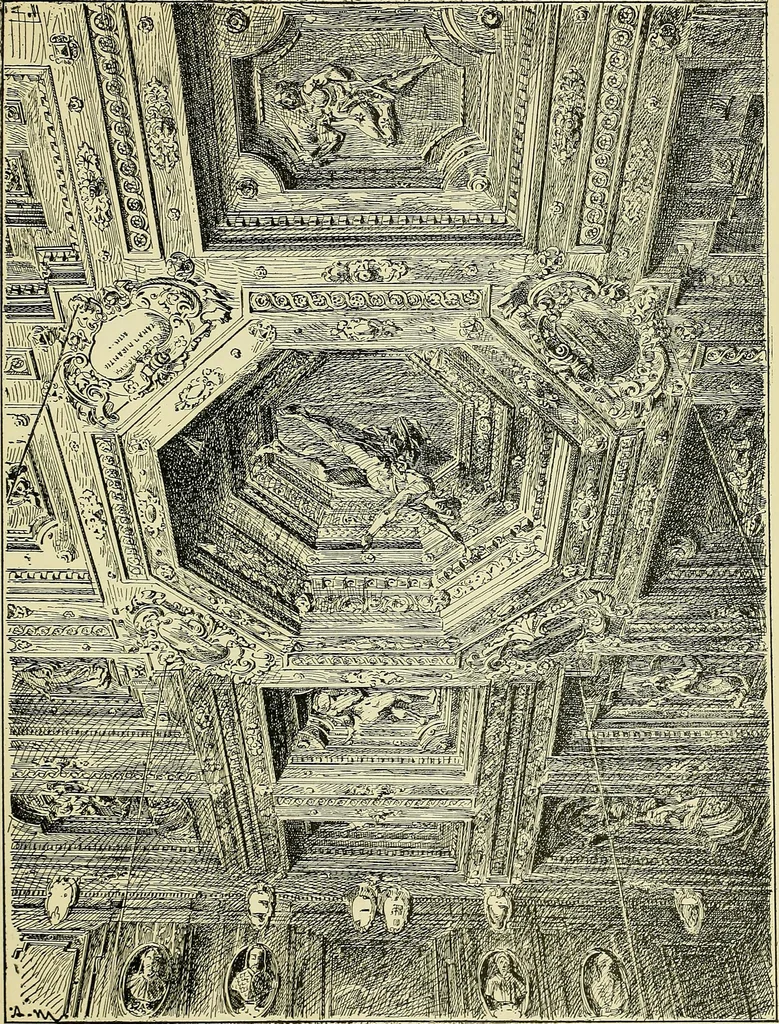 An illustration from L'arte nell'industria : lavori di legno e pastiglia, lavori di metallo, lavori di pietra, marmo, alabastro, ceramica, musaico, vetro, lavori di osso e avorio, lavori tessili, carte da parati e cuoi decorati, ricami, pizzi, cartelloni, stampe, ecc., 1907, leaf 234