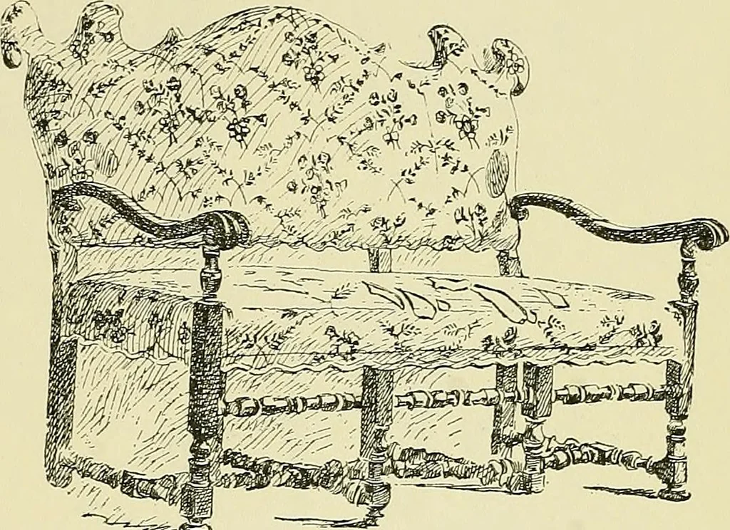 An illustration from L'arte nell'industria : lavori di legno e pastiglia, lavori di metallo, lavori di pietra, marmo, alabastro, ceramica, musaico, vetro, lavori di osso e avorio, lavori tessili, carte da parati e cuoi decorati, ricami, pizzi, cartelloni, stampe, ecc., 1907, leaf 256