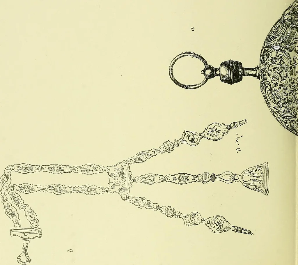 An illustration from L'arte nell'industria : lavori di legno e pastiglia, lavori di metallo, lavori di pietra, marmo, alabastro, ceramica, musaico, vetro, lavori di osso e avorio, lavori tessili, carte da parati e cuoi decorati, ricami, pizzi, cartelloni, stampe, ecc., 1907, leaf 293