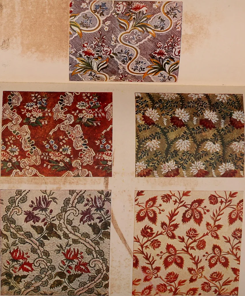 An illustration from L'arte nell'industria : lavori di legno e pastiglia, lavori di metallo, lavori di pietra, marmo, alabastro, ceramica, musaico, vetro, lavori di osso e avorio, lavori tessili, carte da parati e cuoi decorati, ricami, pizzi, cartelloni, stampe, ecc., 1907, leaf 334