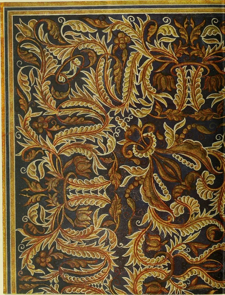 An illustration from L'arte nell'industria : lavori di legno e pastiglia, lavori di metallo, lavori di pietra, marmo, alabastro, ceramica, musaico, vetro, lavori di osso e avorio, lavori tessili, carte da parati e cuoi decorati, ricami, pizzi, cartelloni, stampe, ecc., 1907, leaf 339