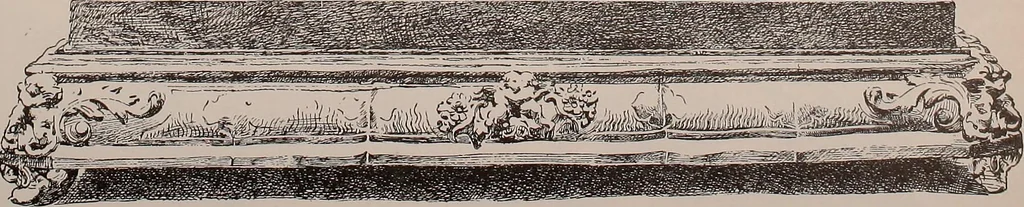 An illustration from L'arte nell'industria : lavori di legno e pastiglia, lavori di metallo, lavori di pietra, marmo, alabastro, ceramica, musaico, vetro, lavori di osso e avorio, lavori tessili, carte da parati e cuoi decorati, ricami, pizzi, cartelloni, stampe, ecc., 1907, leaf 360