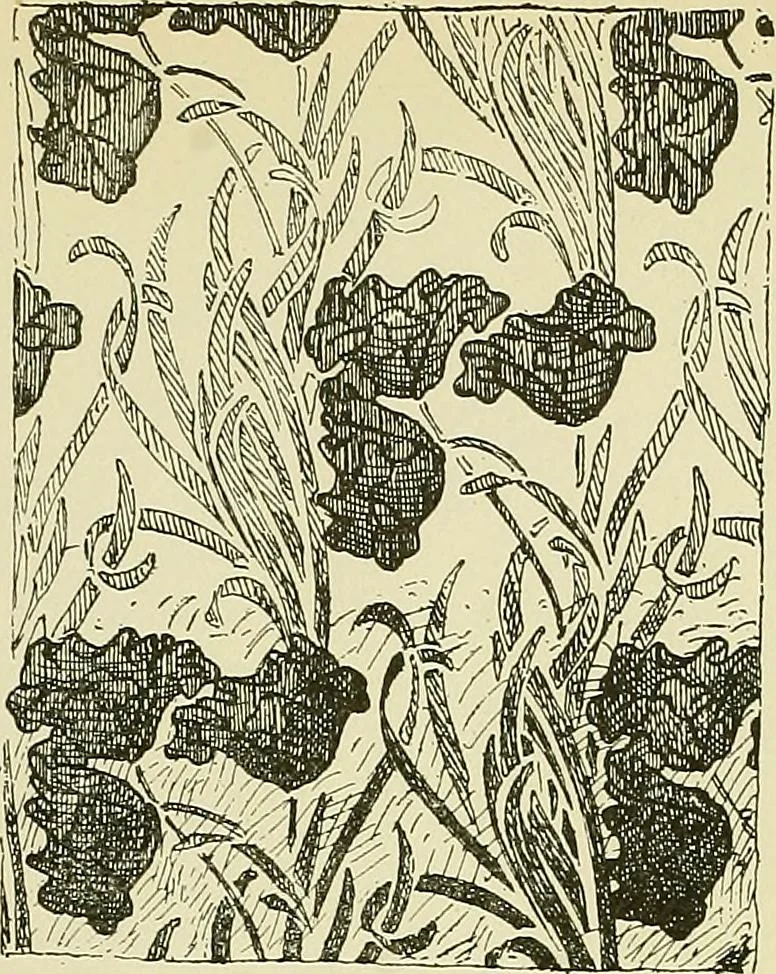 An illustration from L'arte nell'industria : lavori di legno e pastiglia, lavori di metallo, lavori di pietra, marmo, alabastro, ceramica, musaico, vetro, lavori di osso e avorio, lavori tessili, carte da parati e cuoi decorati, ricami, pizzi, cartelloni, stampe, ecc., 1907, leaf 396