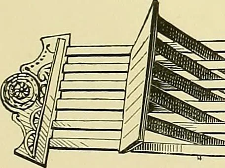 An illustration from L'arte nell'industria : lavori di legno e pastiglia, lavori di metallo, lavori di pietra, marmo, alabastro, ceramica, musaico, vetro, lavori di osso e avorio, lavori tessili, carte da parati e cuoi decorati, ricami, pizzi, cartelloni, stampe, ecc., 1907, leaf 58