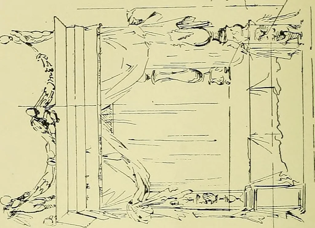 An illustration from L'arte nell'industria : lavori di legno e pastiglia, lavori di metallo, lavori di pietra, marmo, alabastro, ceramica, musaico, vetro, lavori di osso e avorio, lavori tessili, carte da parati e cuoi decorati, ricami, pizzi, cartelloni, stampe, ecc., 1907, leaf 65