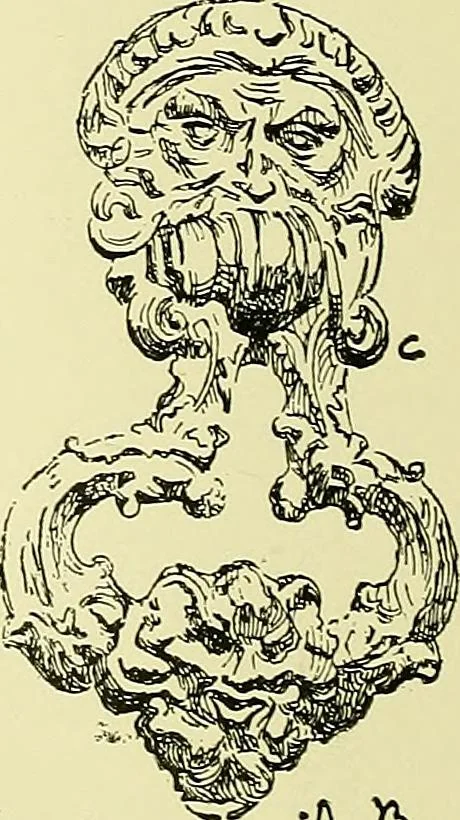An illustration from L'arte nell'industria : lavori di legno e pastiglia, lavori di metallo, lavori di pietra, marmo, alabastro, ceramica, musaico, vetro, lavori di osso e avorio, lavori tessili, carte da parati e cuoi decorati, ricami, pizzi, cartelloni, stampe, ecc., 1907, leaf 99