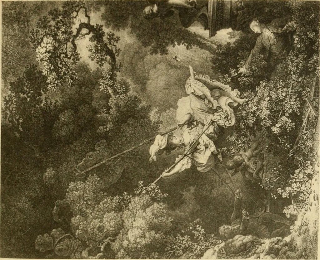 An illustration from L'Art et les moeurs en France, 1909, leaf 114