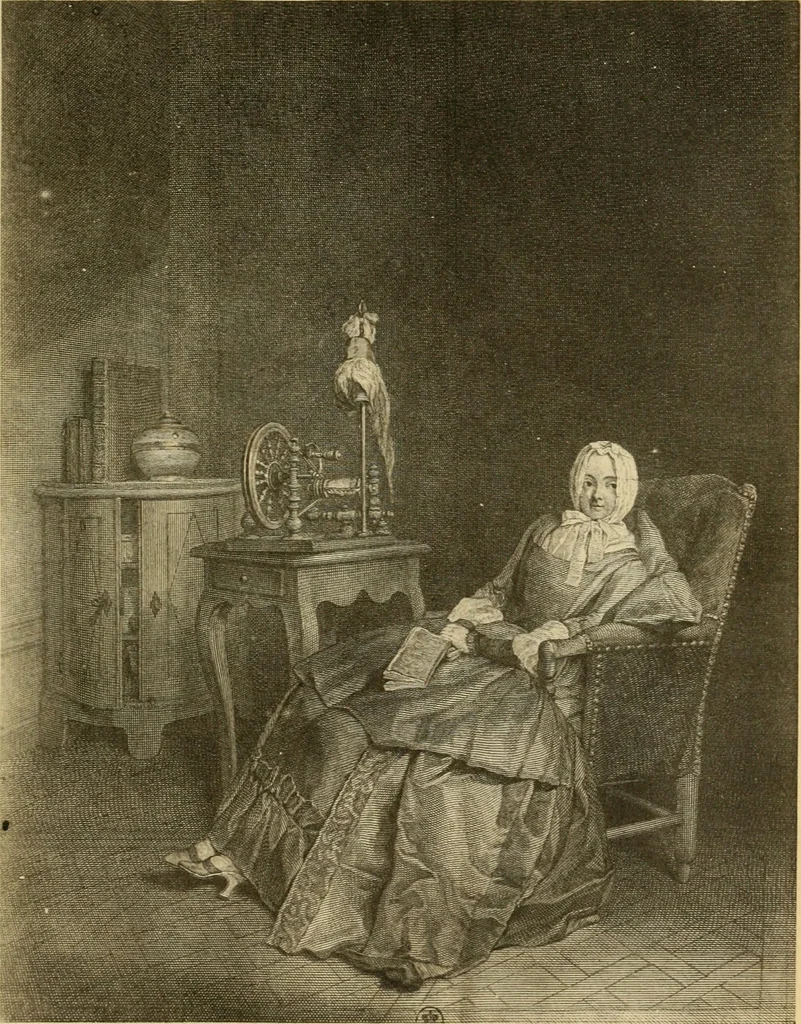 An illustration from L'Art et les moeurs en France, 1909, leaf 140